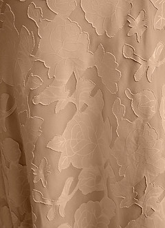 Azazie Emerson 신부 들러리 드레스 인어 오프 더 숄더 플로럴 번아웃 바닥 길이 드레스 image3