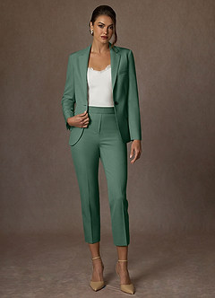 Kennedy Eucalyptus Structured Stretch Pants Suit