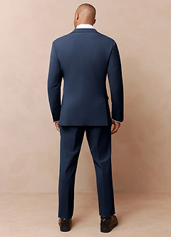 front James Dark Navy Structured Stretch Suit
