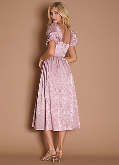 Bianca Pastel Pink Midi Dress image2