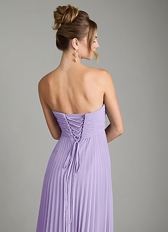 Azazie Tempest Robes de demoiselle d'honneur Robe Empire Convertible en Mousseline de soie Corset Lilas image9