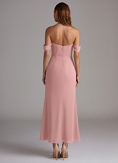 Azazie Saige Vestidos de damas de honor Vestido de Rosa Polvorienta de Gasa de Corte Sirena Convertible con Vestidos sin tirantes image6