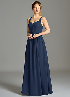 Azazie Porscha Suknie dla druhen Linia A Dekolt w kształcie serca Szyfon Do ziemi Sukienka image7