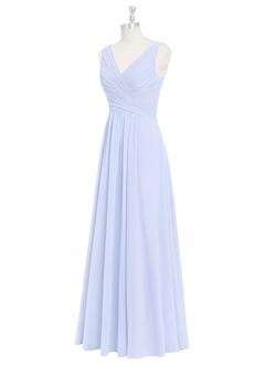 Azazie Flora Bridesmaid Dresses A-Line Pleated Chiffon Floor-Length Dress image9