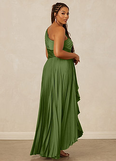 Christian Siriano Bridal for Azazie 1008 Bridesmaid Dresses Juniper A-Line One Shoulder Stretch Satin Dress image13