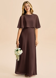 Azazie Maris Junior Ganache A-Line Chiffon Dress image5