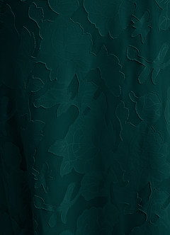 Azazie Emerson Brudepigekjoler Havfrue Off-Shoulder Blomsterudbrændthed Gulv-længde Kjole image3