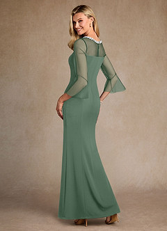 Azazie Bellevie Klänningar till brudens mor Klä Tubklänning i Stretch crepe Pärlbesatt Matcha image3