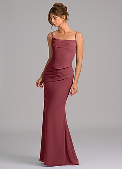 Azazie Sorrel Suknie dla druhen Syrena Gorset Szyfon Do ziemi Sukienka image6