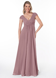 Azazie Jeneva Final Sale Flowy Pleated Chiffon Bridesmaids Dress image1