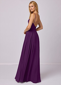Barbie ♥ Azazie Bridesmaid Dresses Grape A-Line Chiffon Dress image4