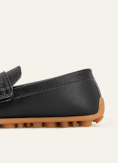 front Classic Kids PU Penny Loafers