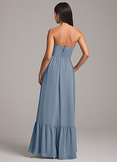 Azazie Kailee Bridesmaid Dresses Twilight A-Line with Pockets Chiffon Dress image6