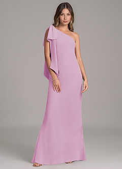 Azazie Capri Suknie dla druhen Linia A Jedno ramię Szyfon Do ziemi Sukienka image6