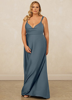 Christian Siriano Bridal for Azazie 1001 Bridesmaid Dresses Twilight A-Line Sweetheart Neckline Stretch Satin Dress image15