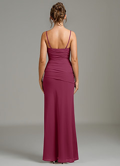 Azazie Whitley Bridesmaid Dresses Mulberry Mermaid Strapless Chiffon Dress image7
