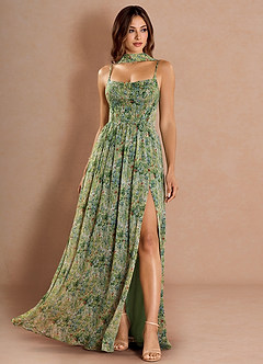 Lolla Green Floral Maxi Dress image5