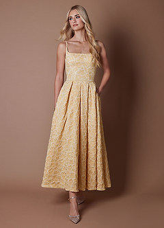 Alina Pale Marigold Maxi Dress image3