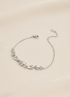 front Crystal Wisteria Chain Bracelet