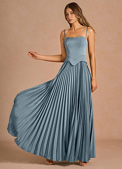 Abito Lungo Azzurro Polvere Rylan image6