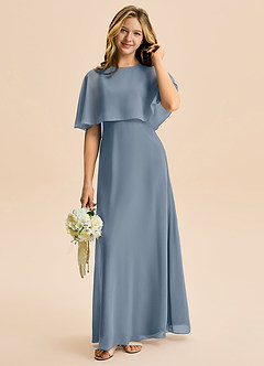 Azazie Maris Junior Abito A-Line in Chiffon Crepuscolo image1
