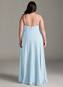 Azazie Akita Bridesmaid Dresses Sky Blue A-Line Chiffon Dress image6