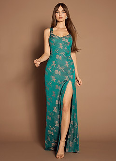Terrie Dark Teal Maxi Dress image4