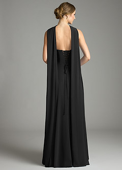 Azazie Ayla Abiti da Damigella Abito A-Line in Chiffon Scollo a Cuore Nero image9