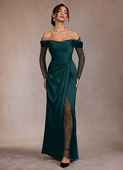 Gizela Forest Green Lace Maxi Dress | Azazie Gizela Forest Green Lace Maxi Dress | Azazie