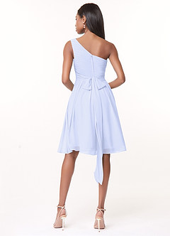 Azazie Katrina Jurken voor bruidsmeisjes Jurk van Chiffon met A-Lijn One-Shoulder Lavendel image2