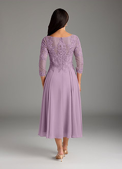 Azazie Marge Mother of the Bride Dresses Wisteria A-Line Scoop Lace Chiffon Dress image3