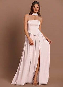 Vestido Rosa Empolvado Largo Cadence image3