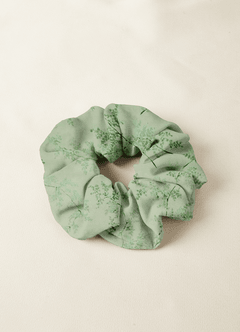 front Matchande färg brudtärne chiffong överstorlek scrunchie set