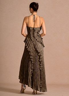 Hatsu Coffee Brown Maxi Dress image2