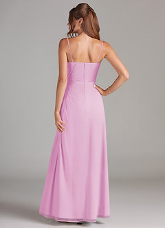 Azazie Aliani Jurken voor bruidsmeisjes Converteerbaar Jurk van Chiffon met Kolom Strapless Snoep Roze image3