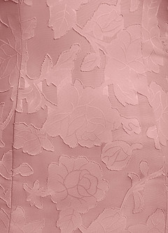 Azazie Flossie Mère de la mariée Robes Robe Trapèze en Mousseline de soie Plissé Rose Poussiéreuse image8