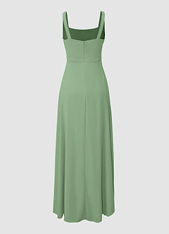Perfect Day Sage Green Square Neck Maxi Dress image8