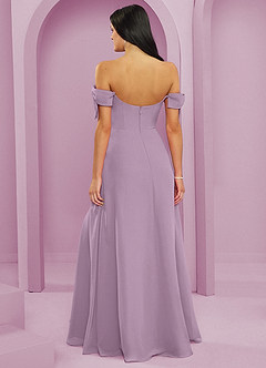 Barbie ♥ Azazie Bridesmaid Dresses Wisteria A-Line Off the Shoulder Chiffon Convertible Dress image2