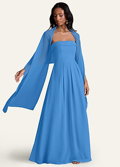 front Azazie Scialle In Chiffon In Colore Abbinato