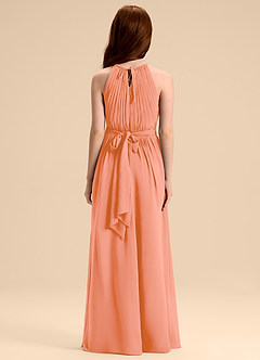 Azazie Malone Junior Sunset A-Line Pleated Chiffon Dress image2