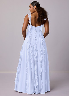 Barbie ♥ Azazie Bridesmaid Dresses Lavender A-Line with Pockets Chiffon Dress image11
