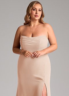 Azazie Saige Bridesmaid Dresses English Rose A-Line Off the Shoulder Chiffon Convertible Dress image11