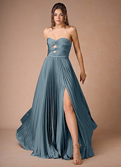 Maxi jurk Eileen Poederblauw image3