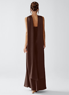 Veronica Ganache Luminous Satin Maxi Dress image2