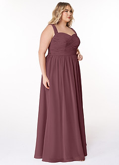 Azazie Zapheira Bridesmaid Dresses Sangria A-Line Ruched Chiffon Dress image9