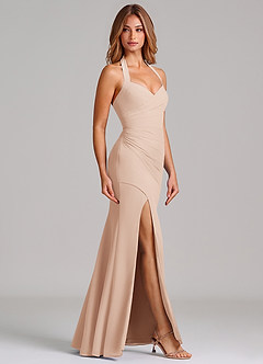 Azazie Emeria Suknie dla druhen Syrena Dekolt w kształcie serca Szyfon Do ziemi Sukienka image5