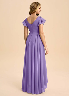 Azazie Caria Junior Tahiti A-Line Pleated Chiffon Dress image2