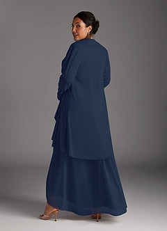 Azazie Anne Mother of the Bride Dresses Dark Navy Sheath Sweetheart Sequins Lace Dress image15