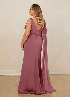 Christian Siriano Bridal for Azazie 1011 Bridesmaid Dresses Desert Rose Mermaid Bow Stretch Satin Dress image12