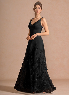 Valora Black Maxi Dress image3